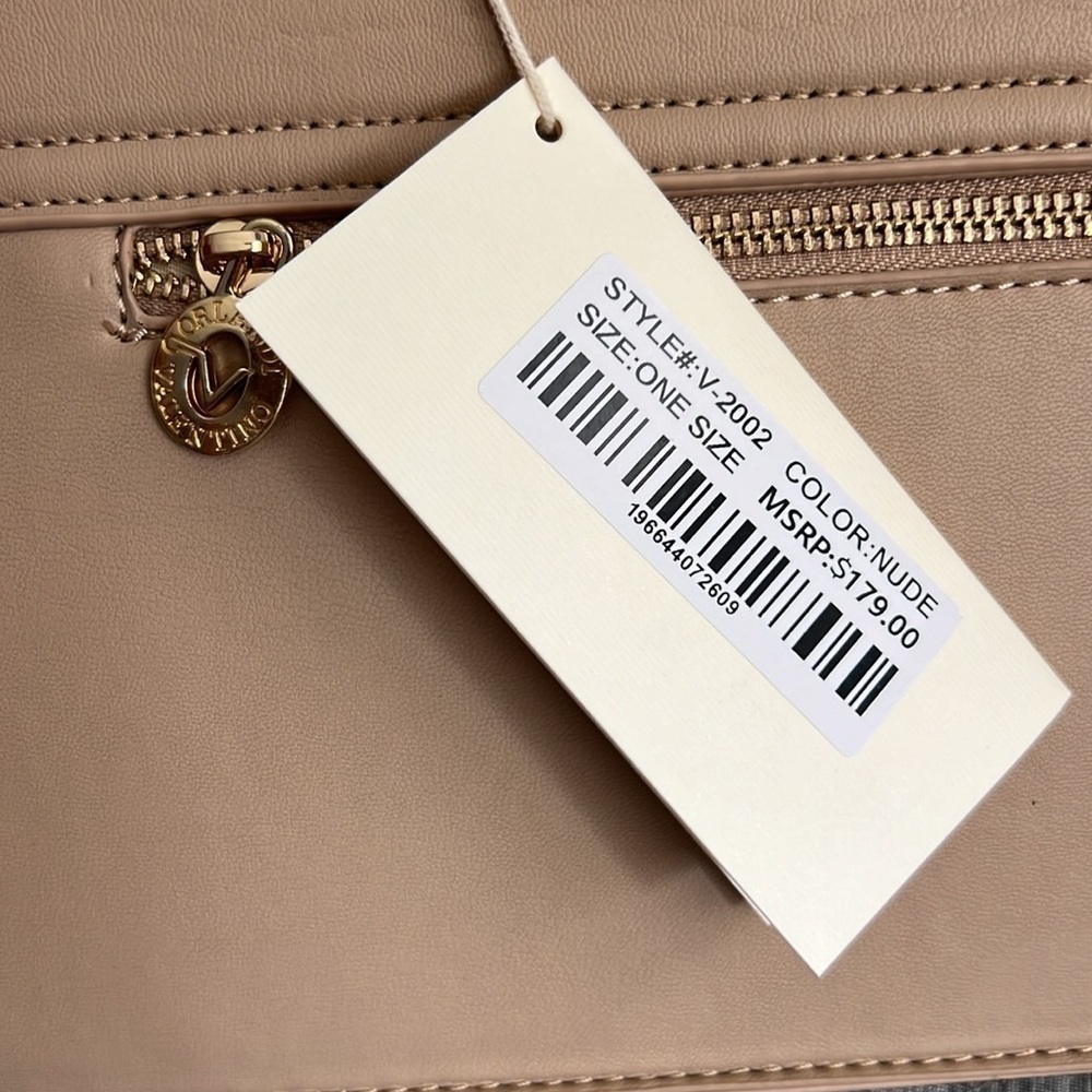 NWT Valentino Orlandi Quilted Lunchbox  Bag with Crossbody Strap - Picture 2 of 10